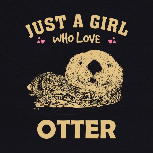 Just A Girl Who Loves Otter Whispers Tee for Wildlife Enthusiasts by Kleurplaten kind